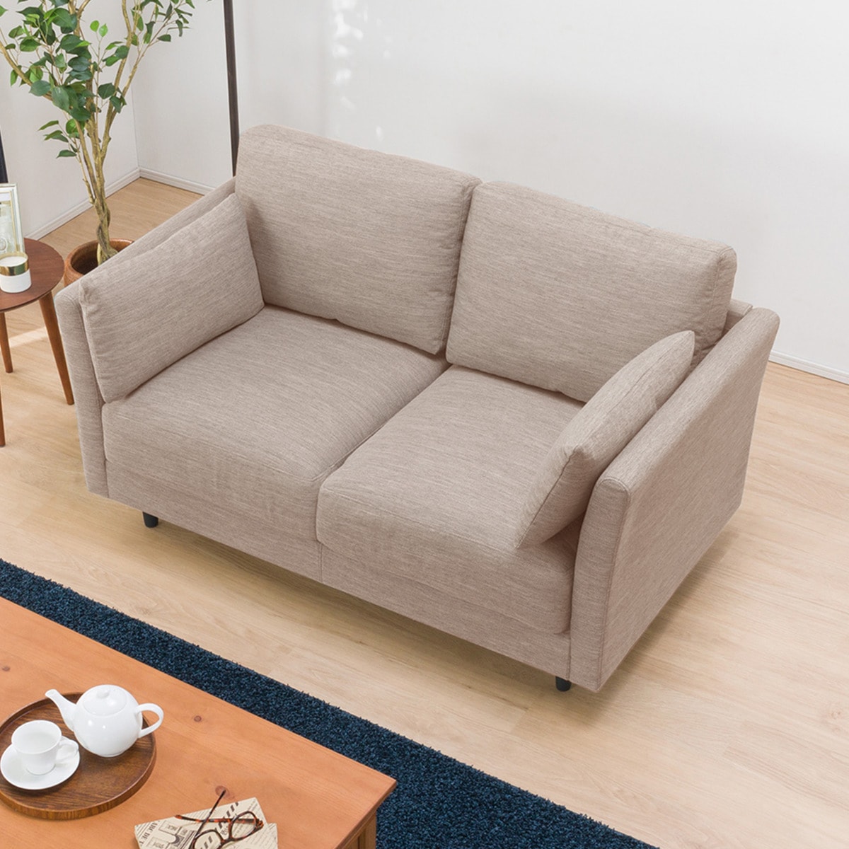 2人用布張りソファ(CA10 DR-BE) 【配送員設置】 【5年保証】 | ニトリ