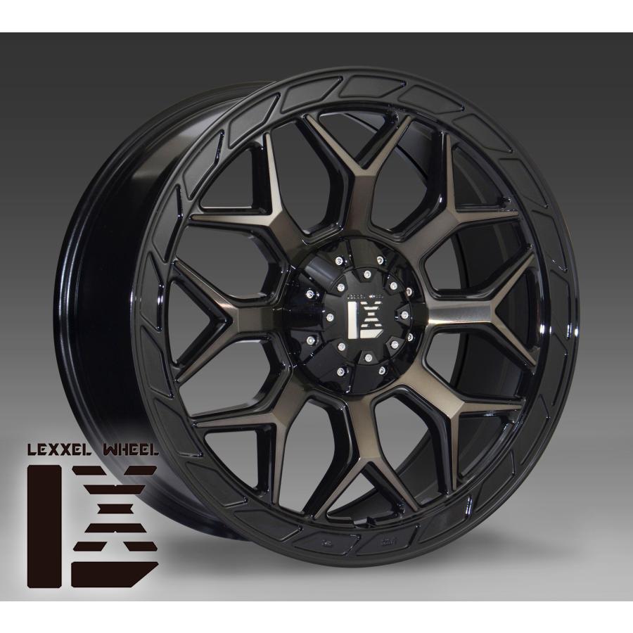 17インチ LEXXEL InFerno インフェルノ ブラッククリア 17x8.0+45