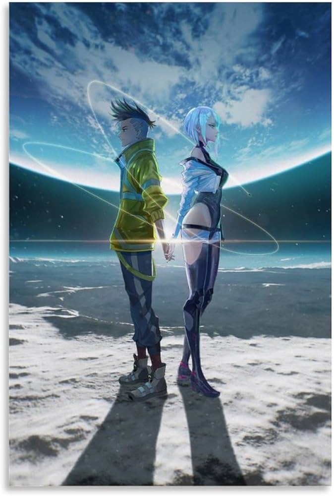 Amazon.com: Fuwo Cyber-Punk Anime Edgerunners Poster Poster 90s